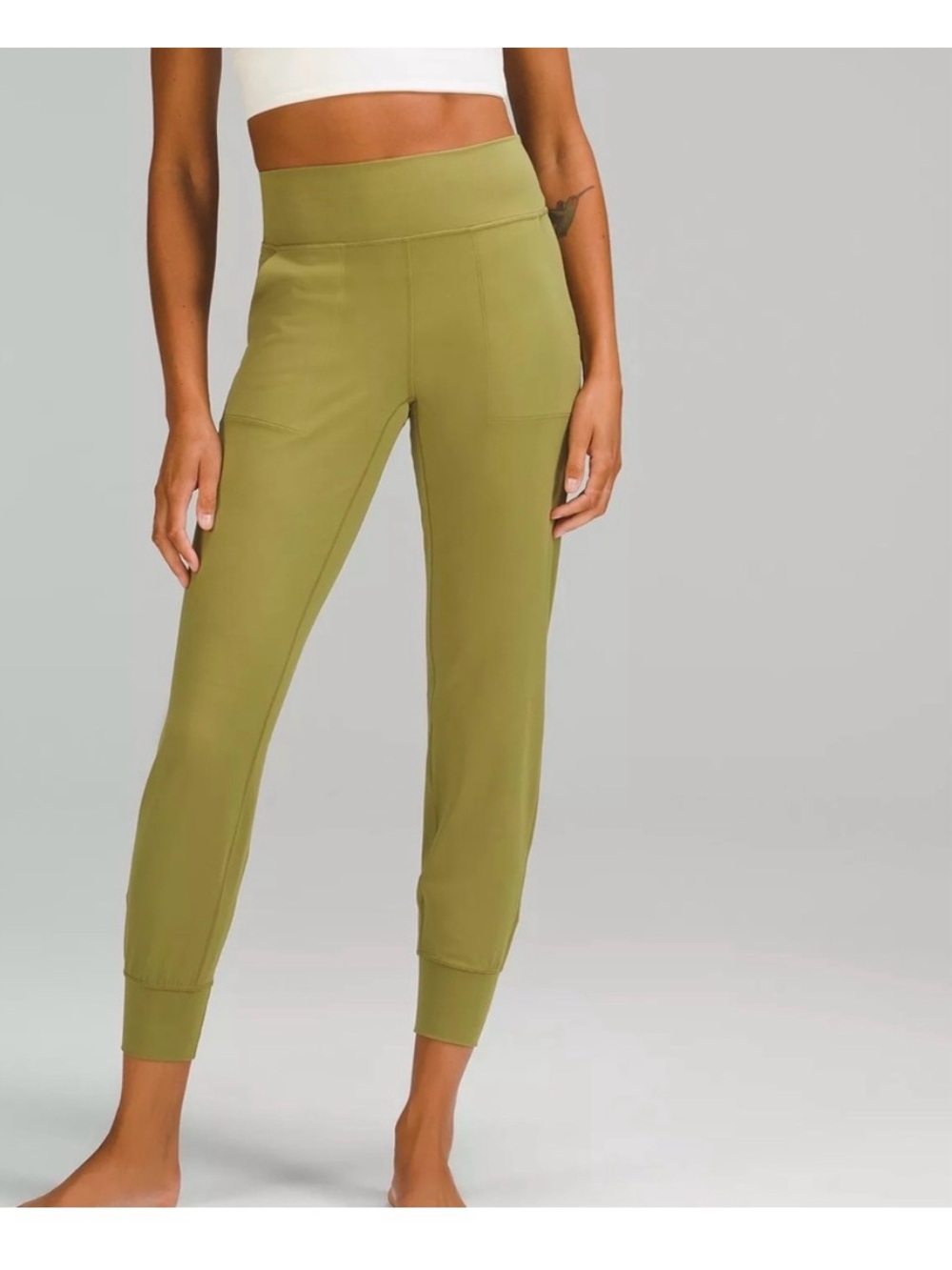 Lululemon Align Joggers in bronzed green